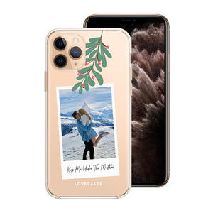 Personalised Kiss Me Under The Mistletoe Phone Case