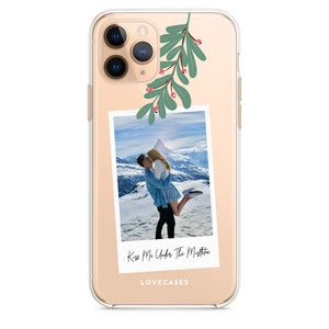 Personalised Kiss Me Under The Mistletoe Phone Case