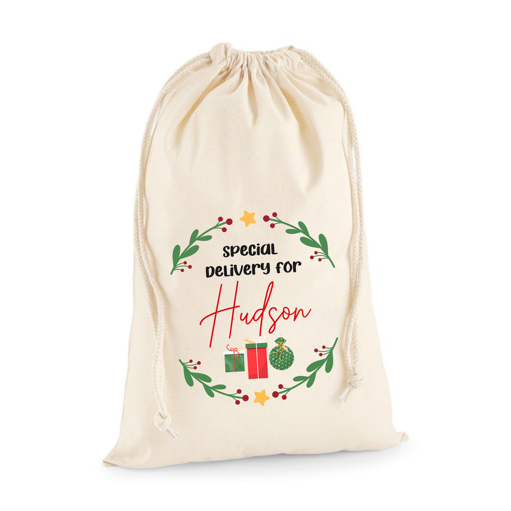 Personalised Special Delivery Santa Sack