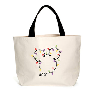 
            
                Load image into Gallery viewer, Christmas Mickey Lights Tote
            
        