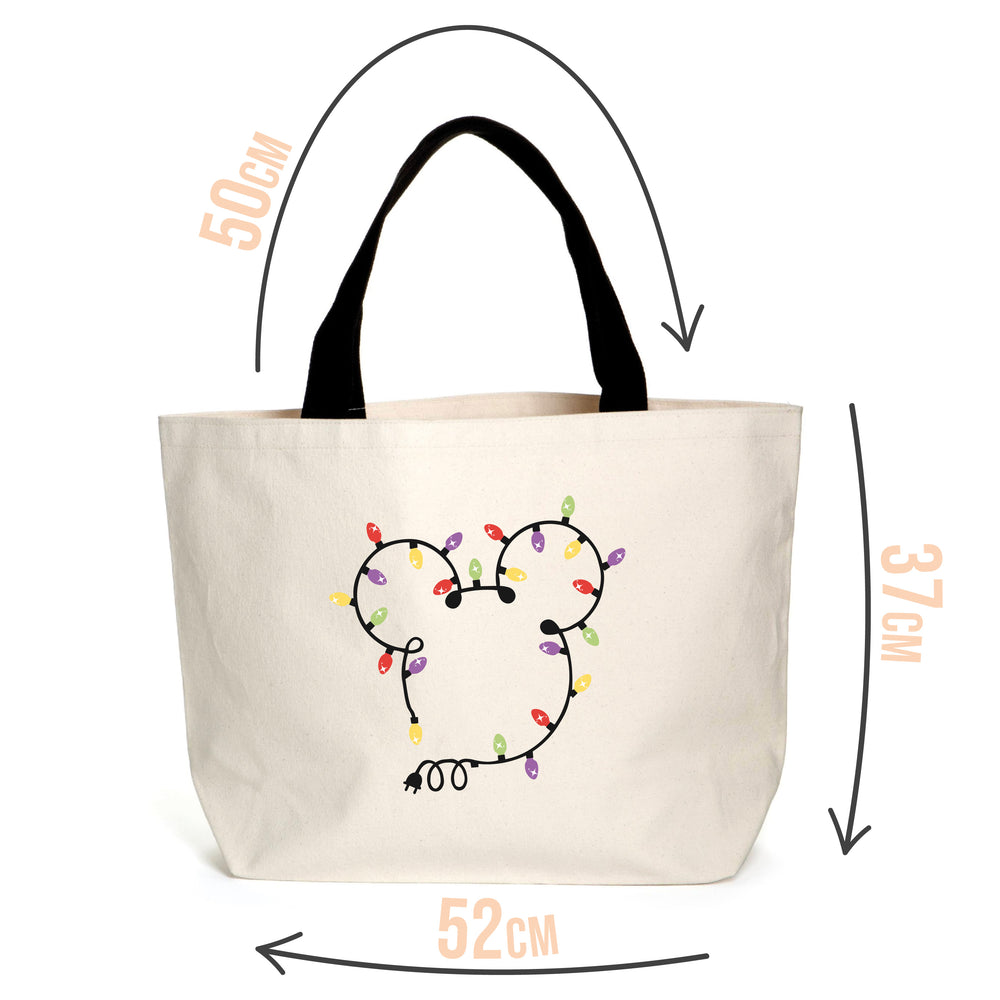 
            
                Load image into Gallery viewer, Christmas Mickey Lights Tote
            
        