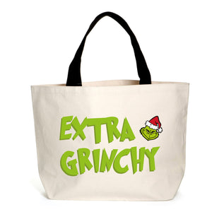 
            
                Load image into Gallery viewer, Extra Grinchy Tote
            
        