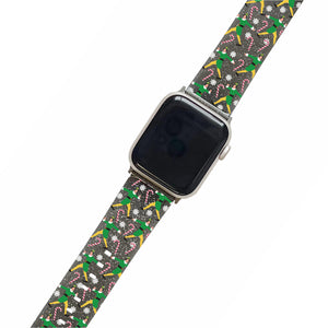 Elf Black Glitter Smartwatch Strap