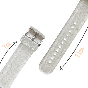 Gingerbread Friends Clear Glitter Smartwatch Strap