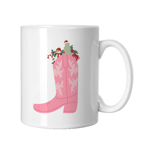 Festive Cowboy Boot Mug