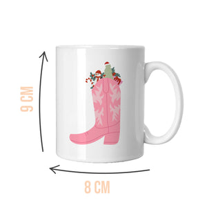 Festive Cowboy Boot Mug
