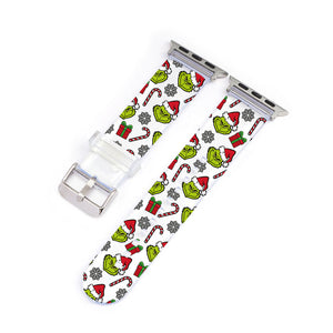 Grinchmas Clear Smartwatch Strap