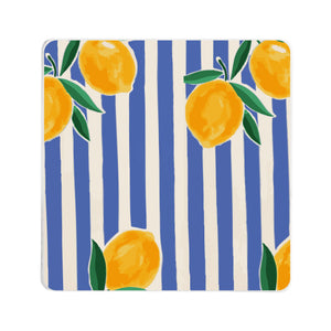 Lemon Riviera Square Coaster