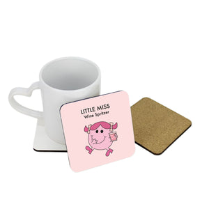 Little Miss Wine Spritzer Square Coaster