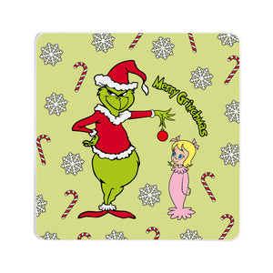 Merry Grinchmas Square Coaster