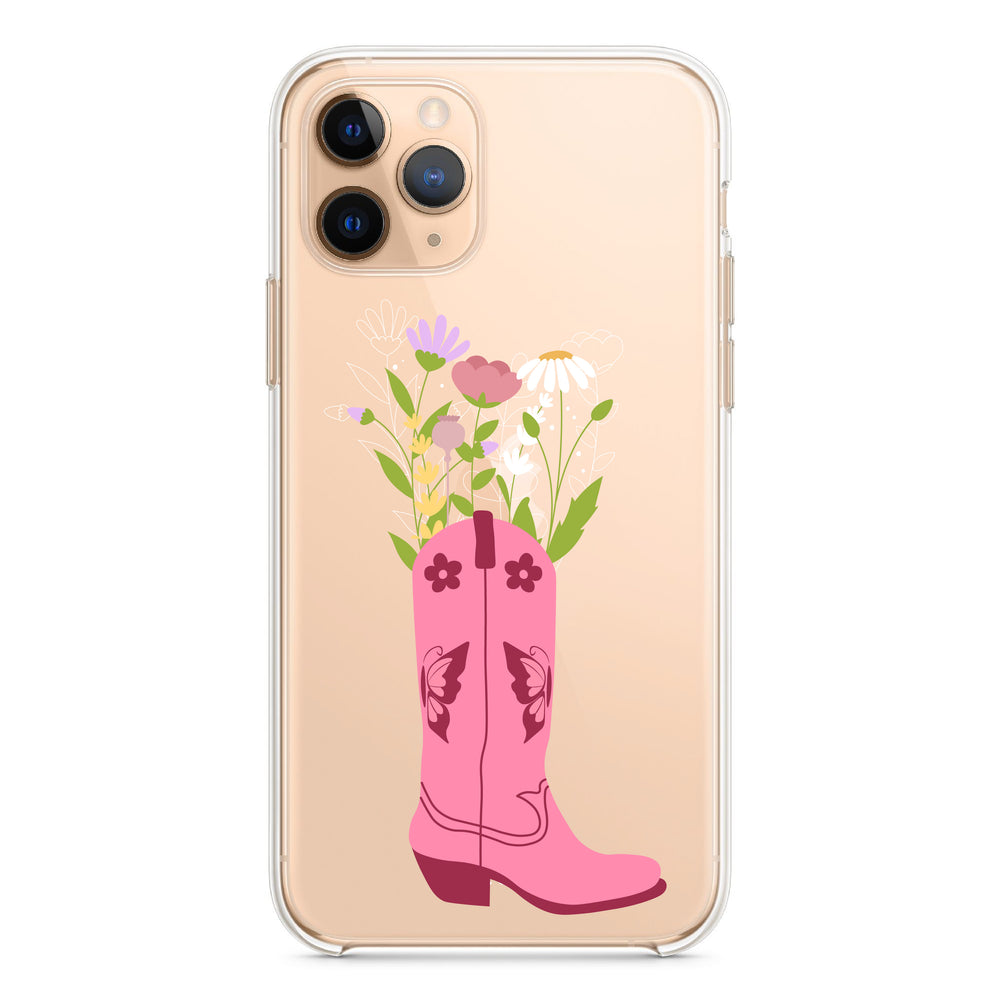 Floral Cowgirl Boot Phone Case