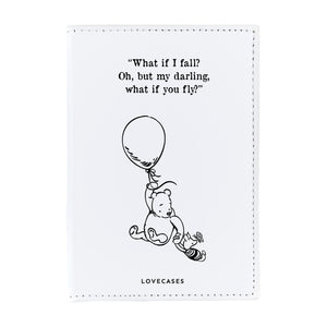 Winnie the Pooh White Passport Cover