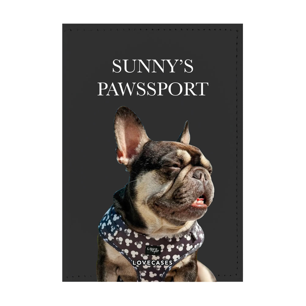 Personalised Pet Photo Black Passport Cover – LoveCases