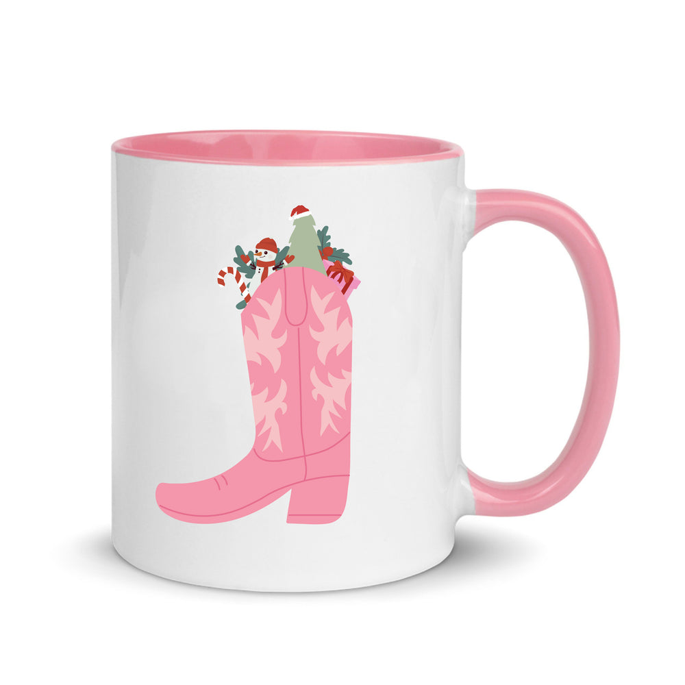 Festive Cowboy Boot Mug