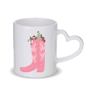 Festive Cowboy Boot Mug