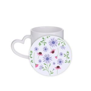 Spring Flowers Circle Coaster