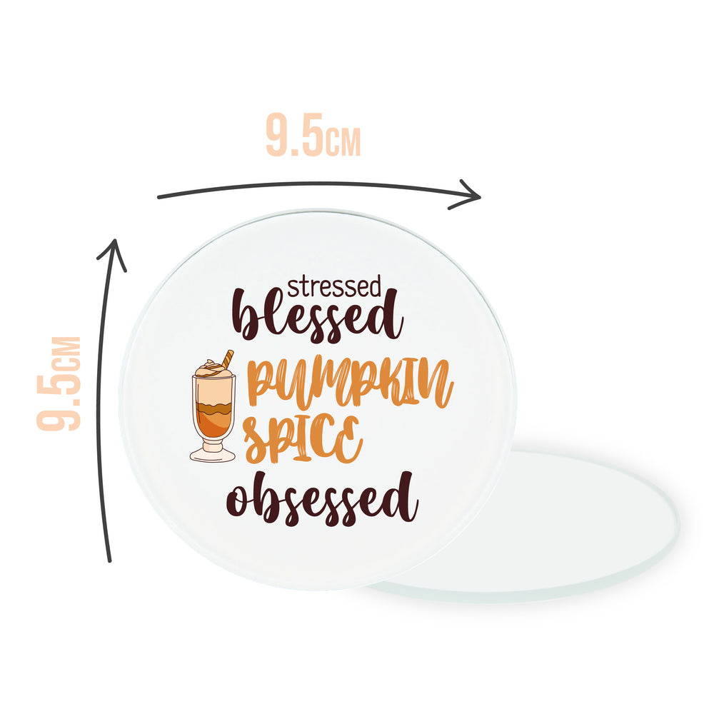 Pumpkin Spice Obsessed Circle Coaster