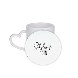 Personalised Drink Name Circle Coaster