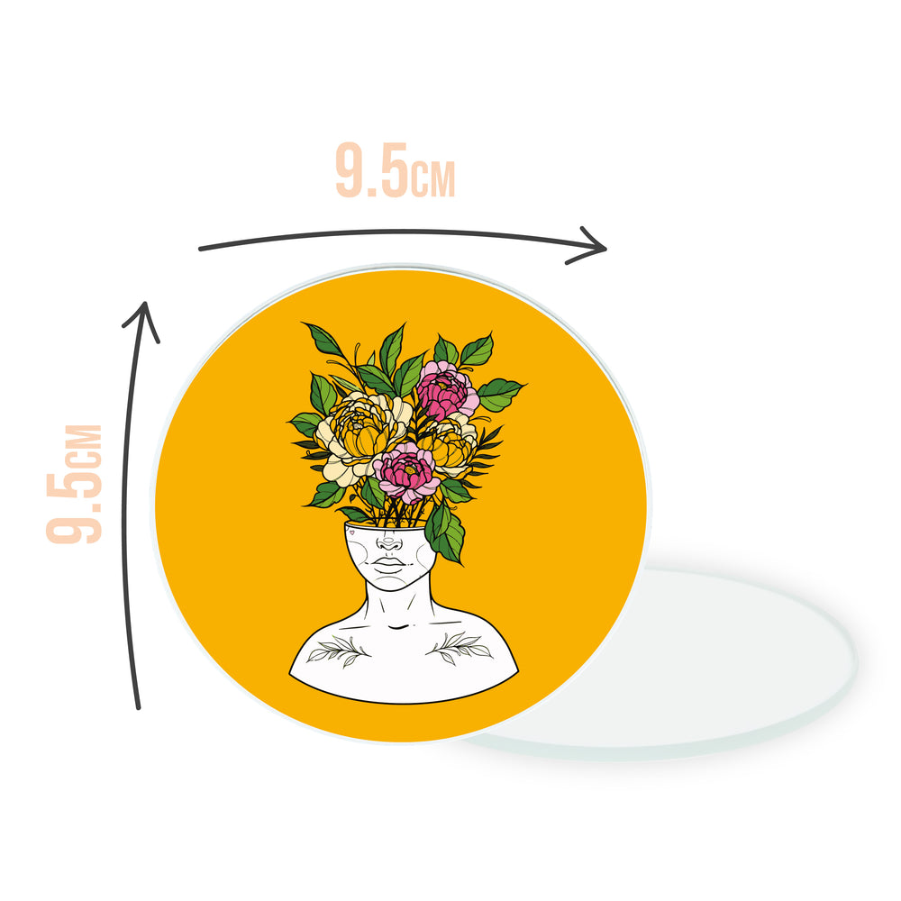 LoveCases x Bodies & Botanics Floral Vase Circle Coaster