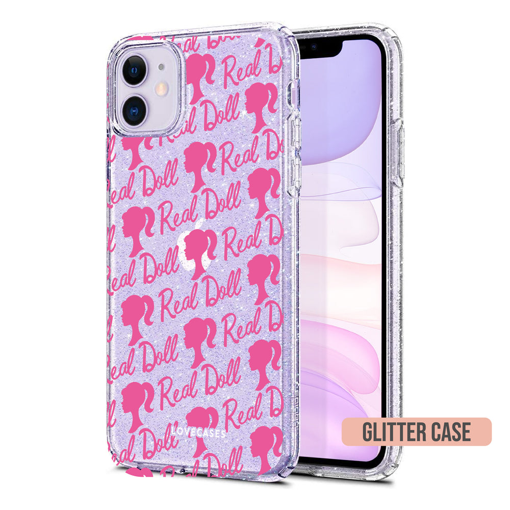 Bright Pink Doll Pattern Phone Case