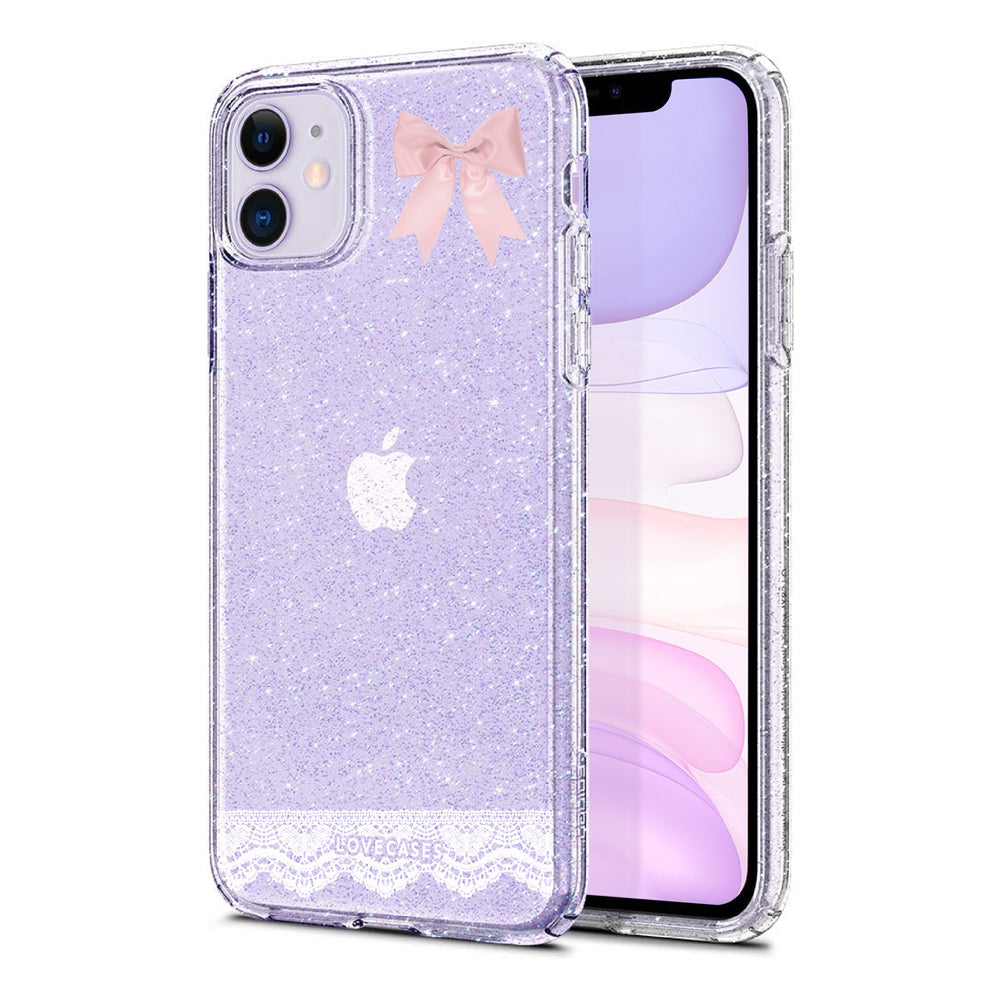 Coquette Style Glitter Phone Case