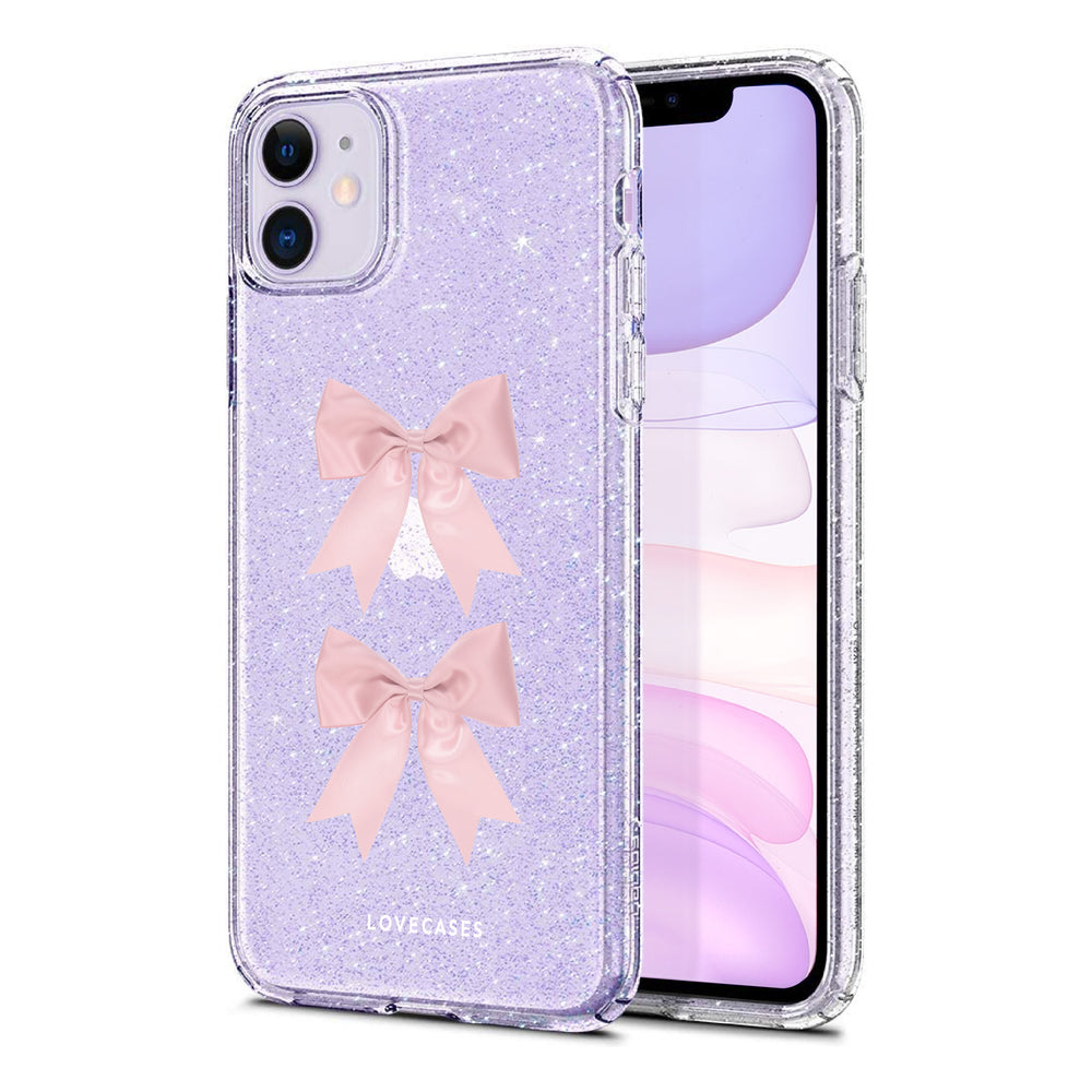 
            
                Load image into Gallery viewer, Coquette Bows Glitter Phone Case
            
        
