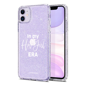 
            
                Load image into Gallery viewer, Personalised White In My Era Glitter Phone Case
            
        