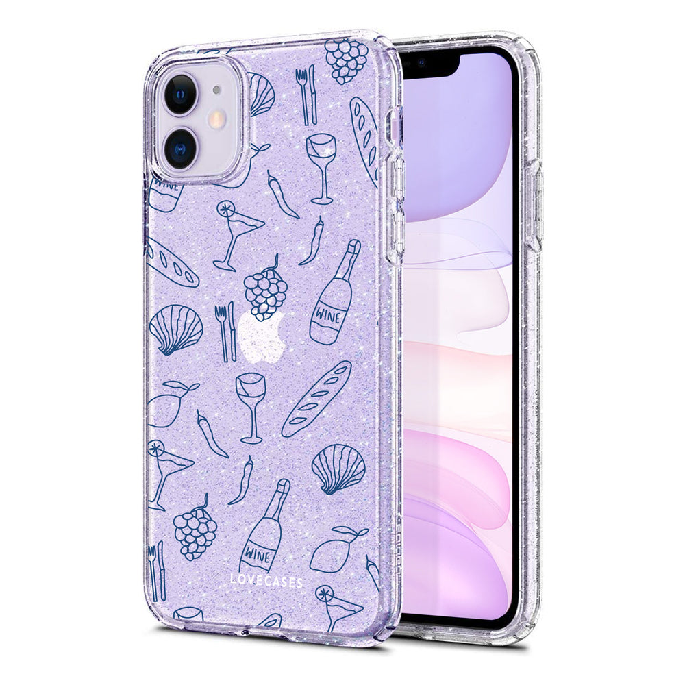 Summer Holidays Glitter Phone Case