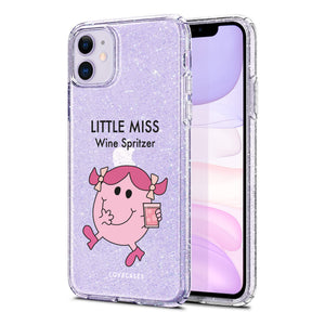 Little Miss Wine Spritzer Glitter Phone Case