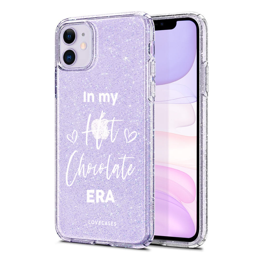 
            
                Load image into Gallery viewer, Personalised White In My Era Glitter Phone Case
            
        