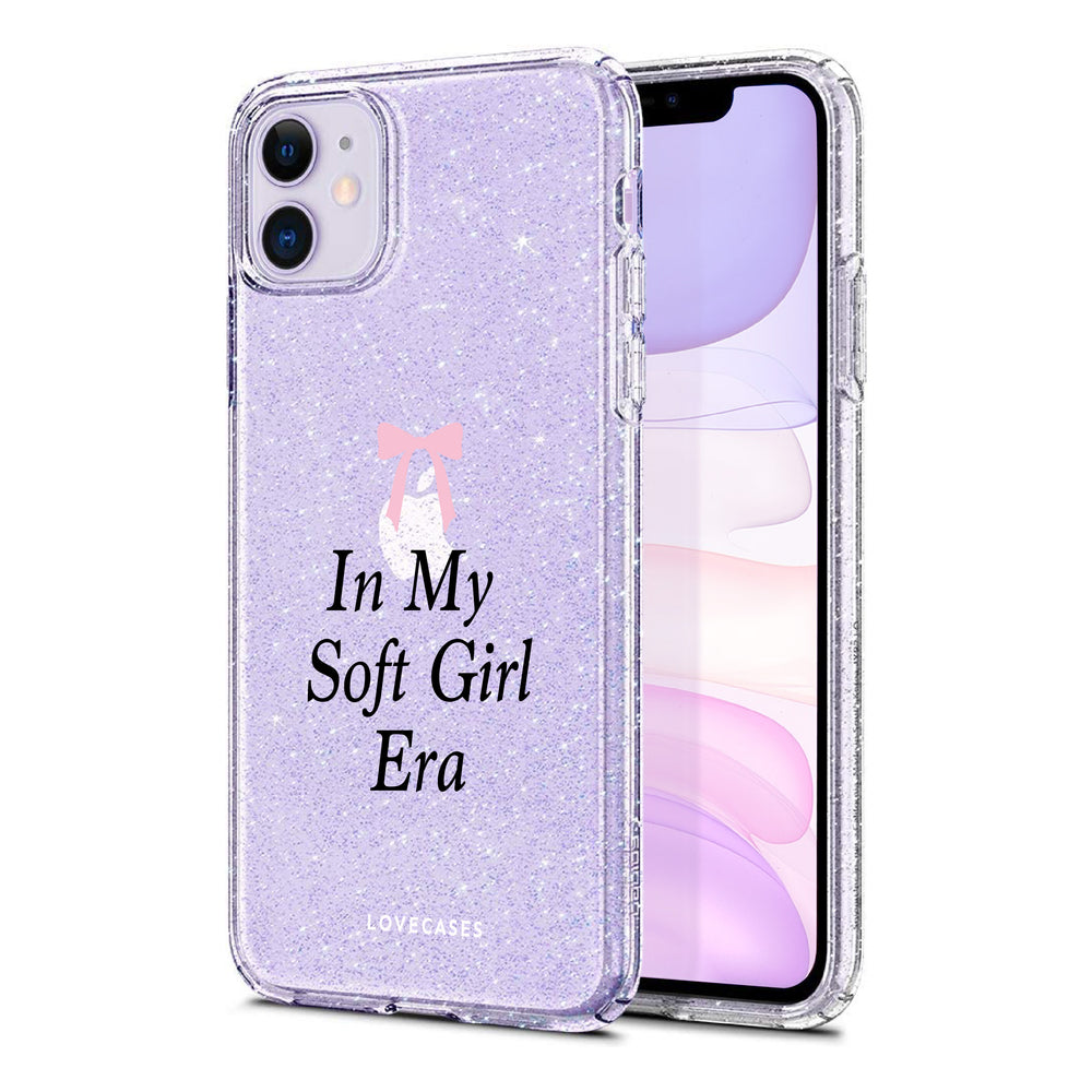 In My Soft Girl Era Glitter Phone Case