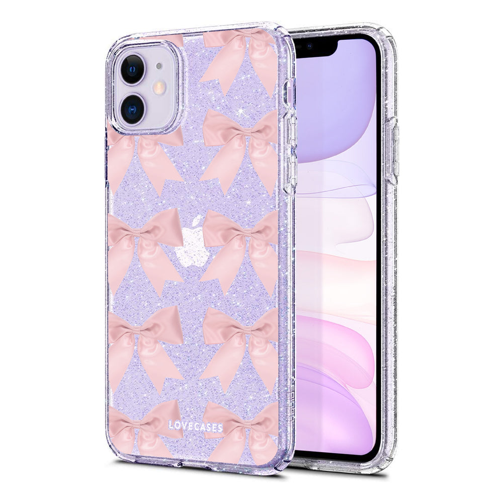 
            
                Load image into Gallery viewer, Bows Pattern Glitter Phone Case
            
        
