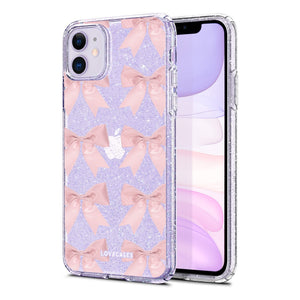 Bows Pattern Glitter Phone Case