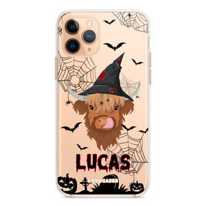 Personalised Halloween Highland Cow Phone Case