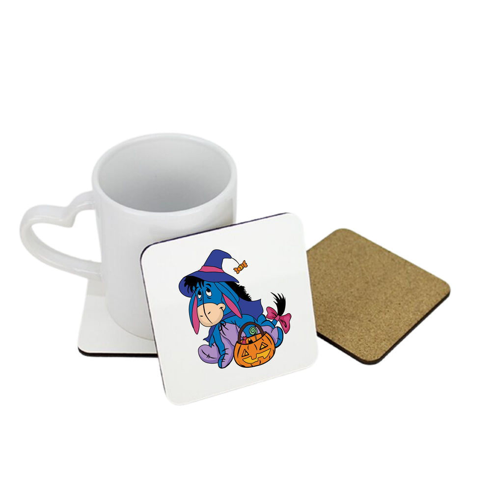 Witchy Eeyore Square Coaster