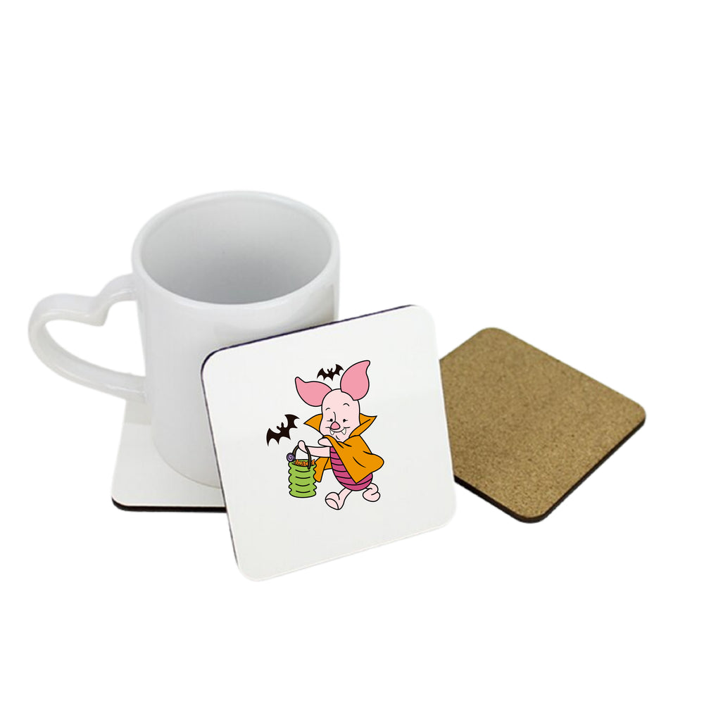 Piglet the Vampurr Square Coaster