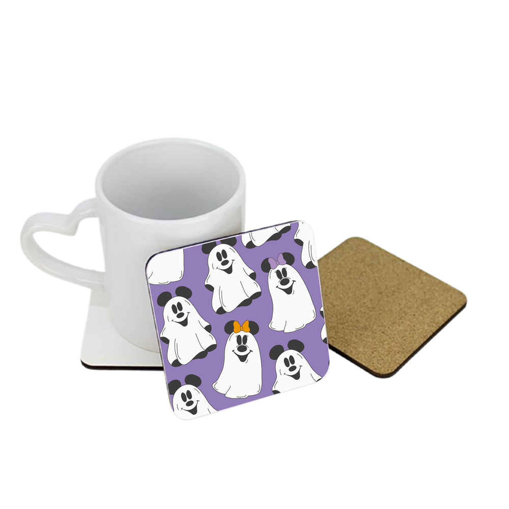 Haunted House Mouse Square Coaster