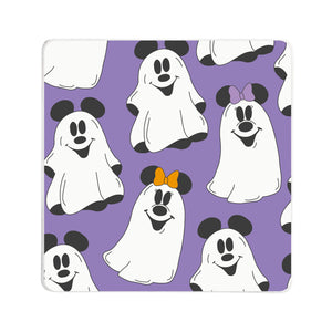 Haunted House Mouse Square Coaster