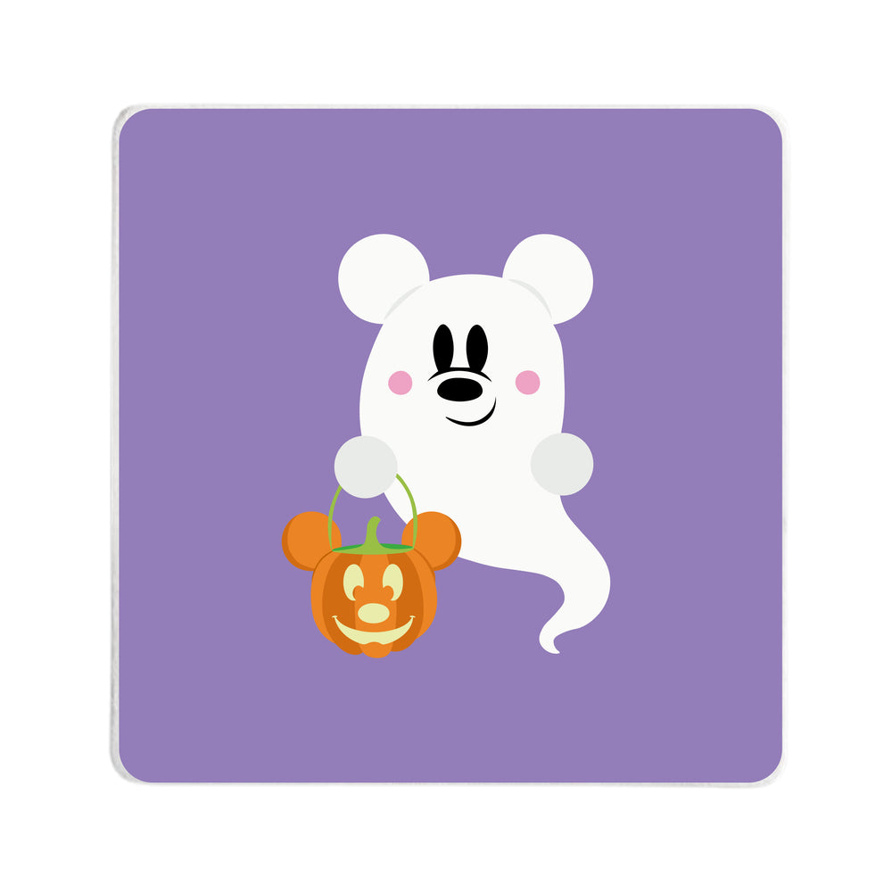 Ghoulish Mickey Square Coaster