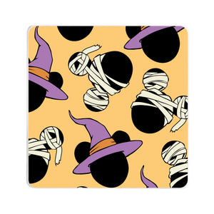 Franken-Mickey & Witchy Minnie Square Coaster