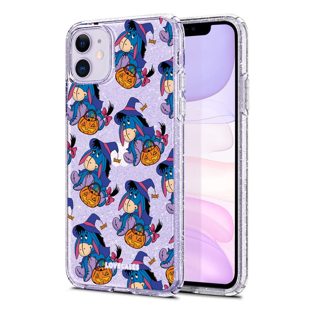 Witchy Eeyore Glitter Phone Case