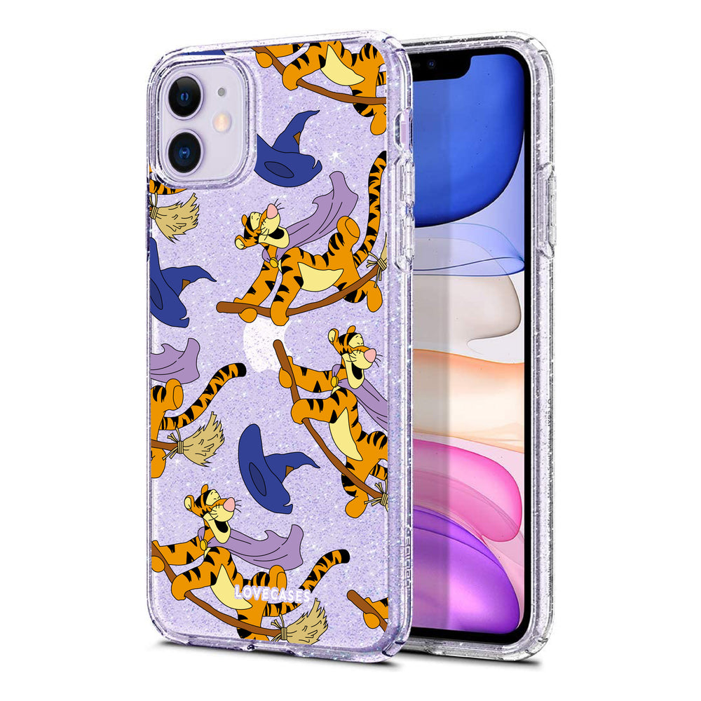 
            
                Load image into Gallery viewer, Tigger&amp;#39;s Hocus Pocus Hop Glitter Phone Case
            
        