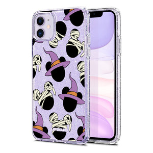 
            
                Load image into Gallery viewer, Franken-Mickey &amp;amp; Witchy Minnie Glitter Phone Case
            
        