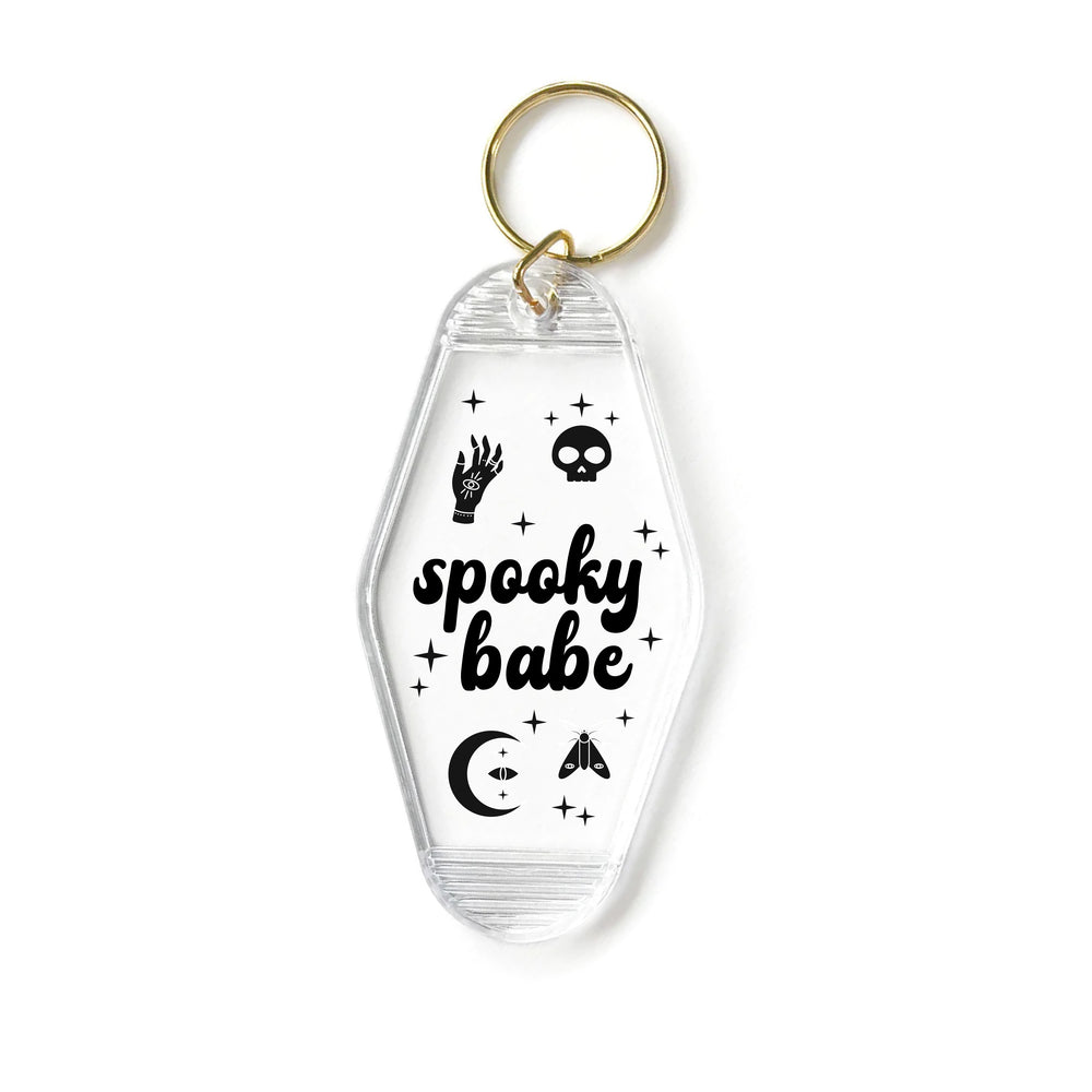 
            
                Load image into Gallery viewer, Spooky Babe Motel Keyring
            
        