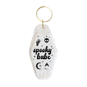 Spooky Babe Motel Keyring