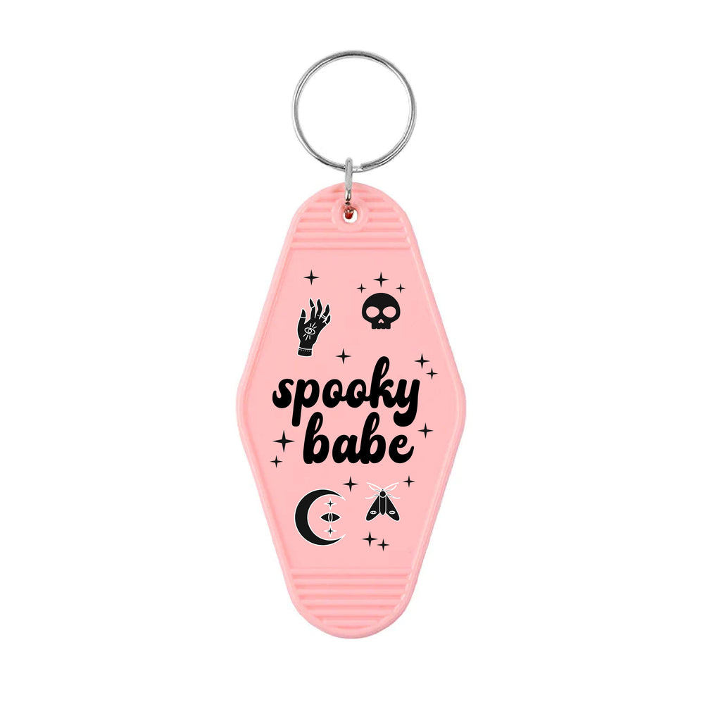 Spooky Babe Motel Keyring