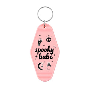 Spooky Babe Motel Keyring