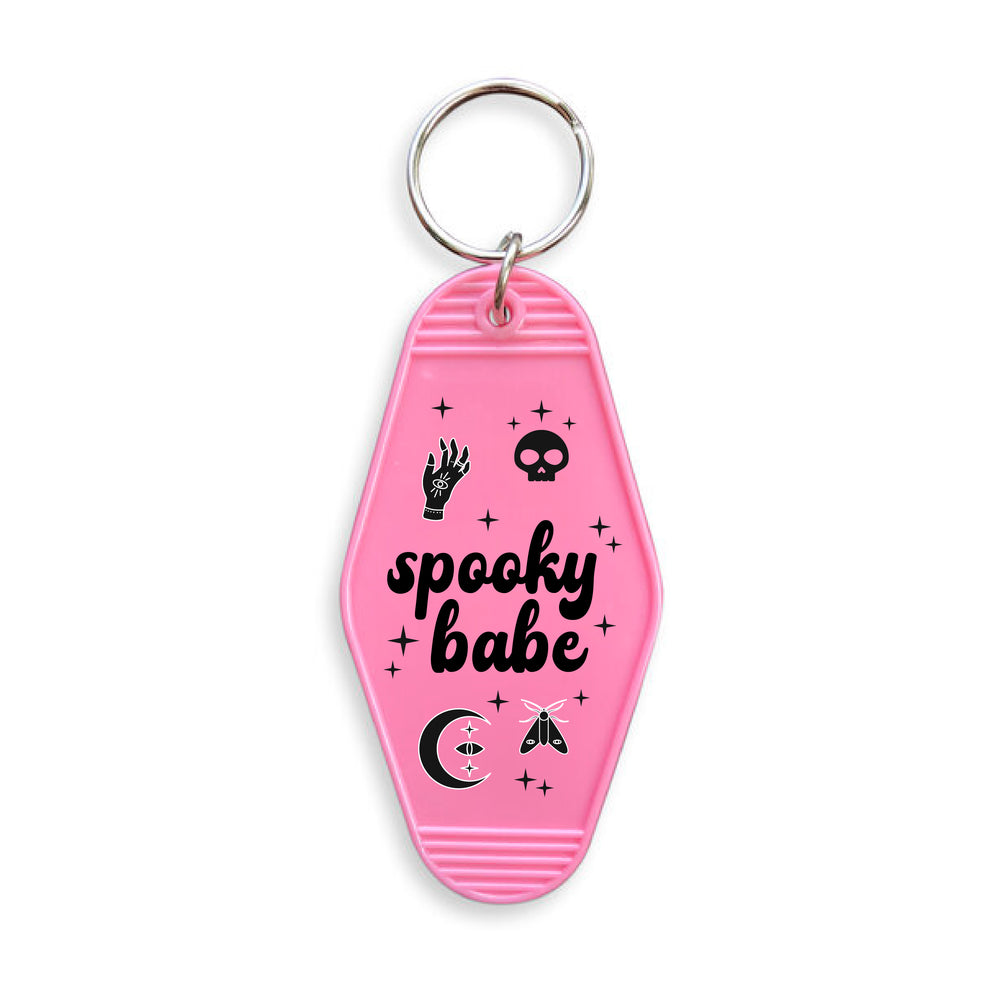 Spooky Babe Motel Keyring