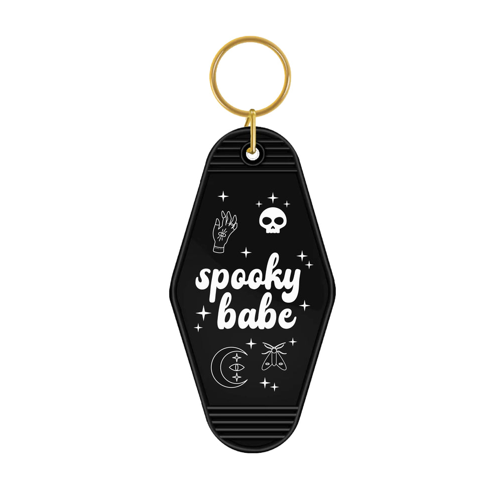 Spooky Babe Motel Keyring