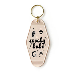 Spooky Babe Motel Keyring